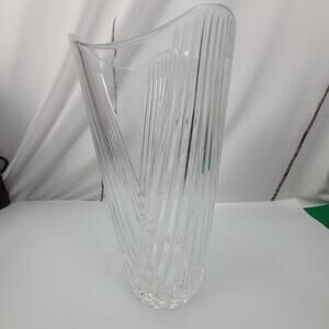 Glass of Cristal D'arques Made In Frances l Clear Glass Vase Decoration OLD Vase
